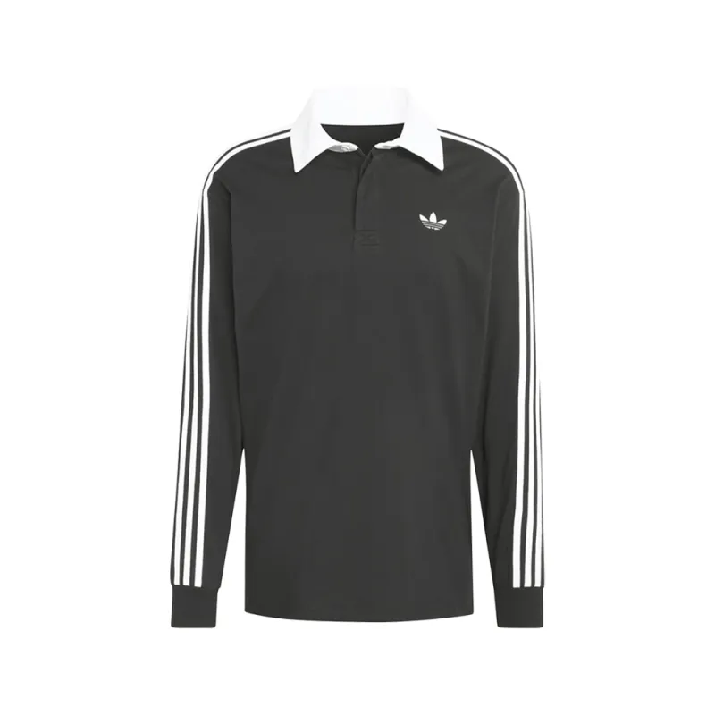 3-Stripes Rugby Polo with Long Sleeves made by Adidas