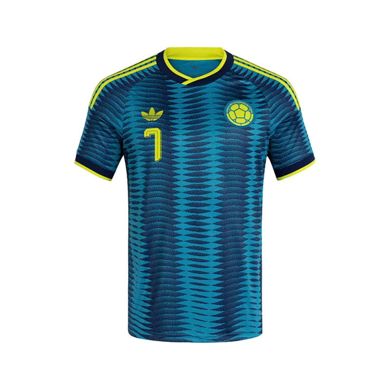 Colombia 26 Away Diaz Jersey made by Adidas