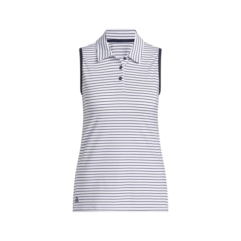 Performance Stripe Sleeveless Polo made by Adidas