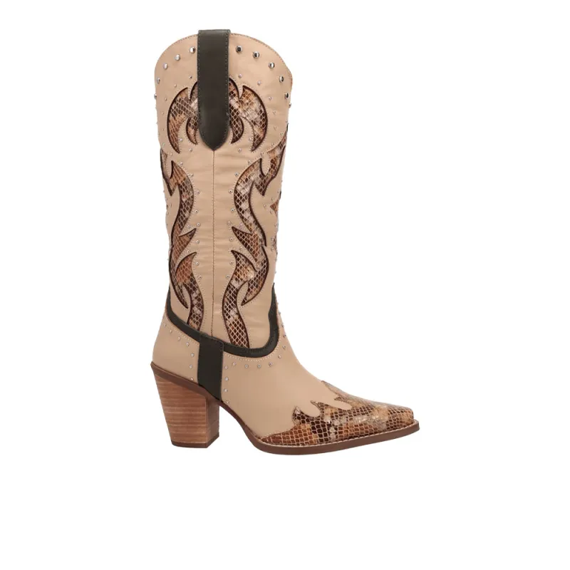 Untamed Leather Snip Toe Pull On Boots made by dingo
