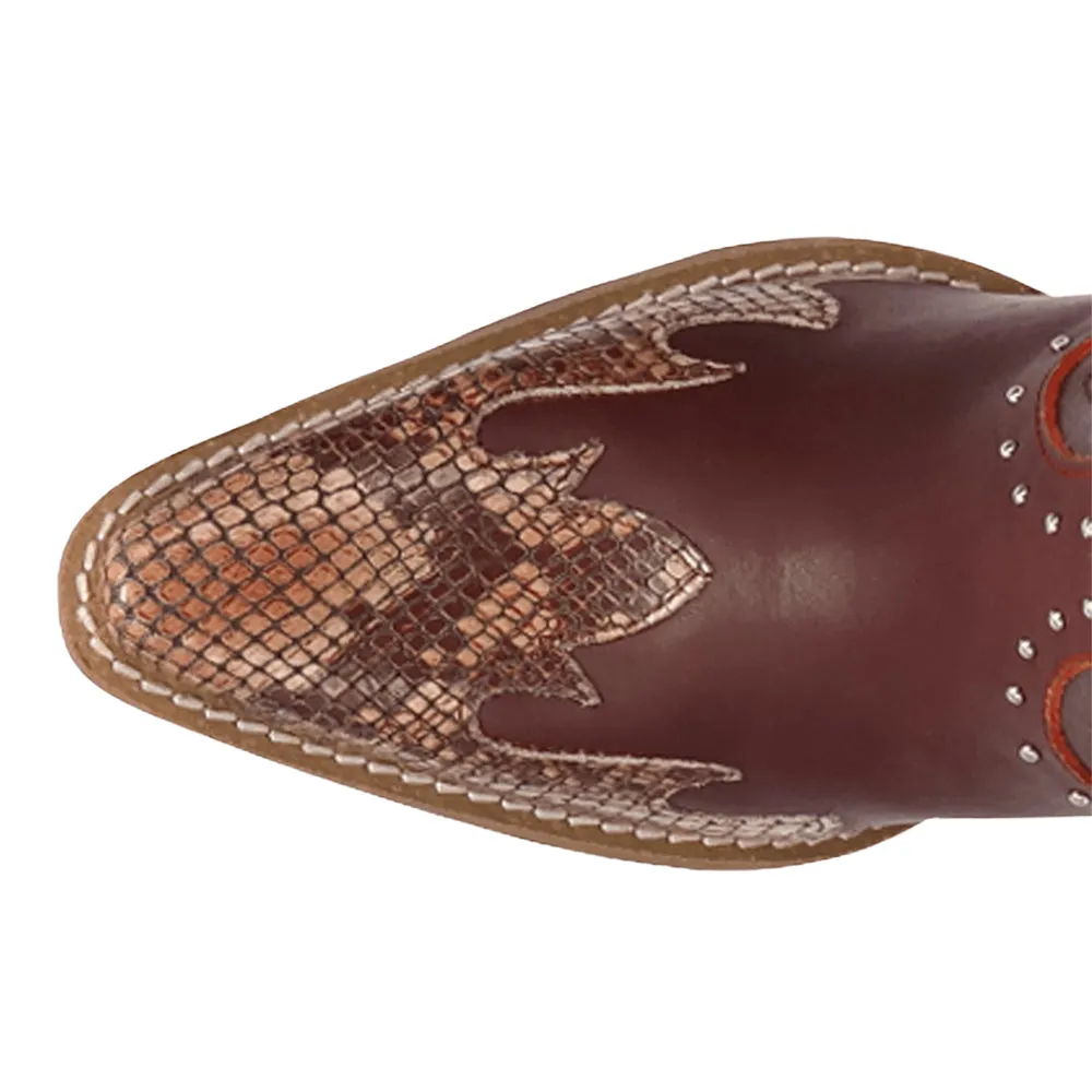 Untamed Leather Snip Toe Pull On Boots sold by Shoebacca product image thumbnail 4