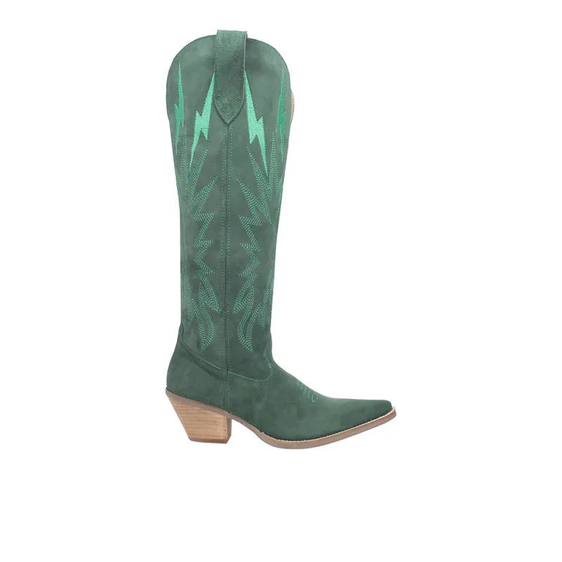 Thunder Road Embroidered Snip Toe Pull On Boots made by dingo
