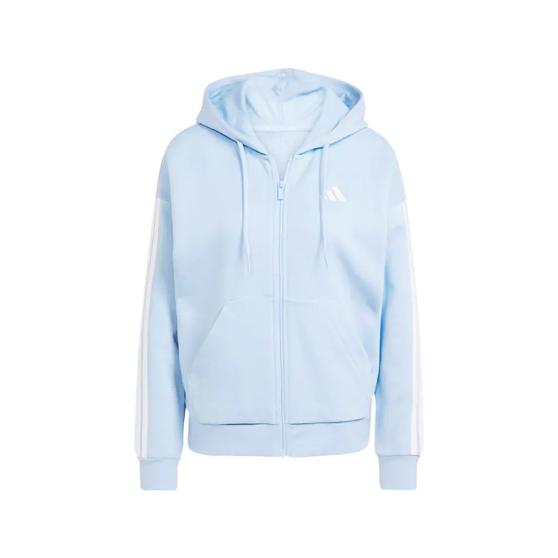 Essentials 3-Stripes Full-Zip Fleece Hoodie made by Adidas