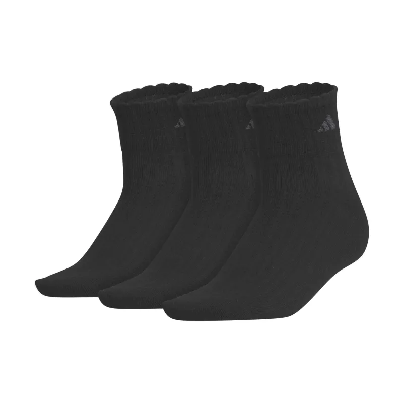 Sport Fashion 3-Pack Quarter Socks made by Adidas