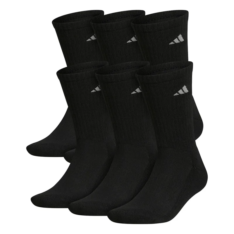 Athletic Cushioned Crew Socks 6 Pairs made by Adidas