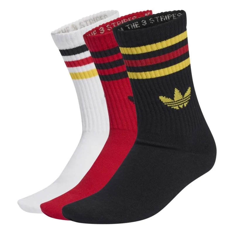 3 Stripes Crew Socks 3 Pairs made by Adidas