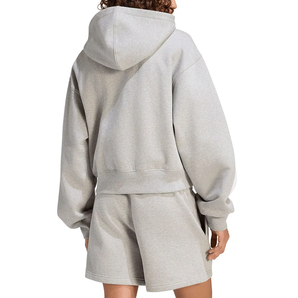 Essentials Fleece Cropped Full-Zip Hoodie sold by Shoebacca product image thumbnail 3