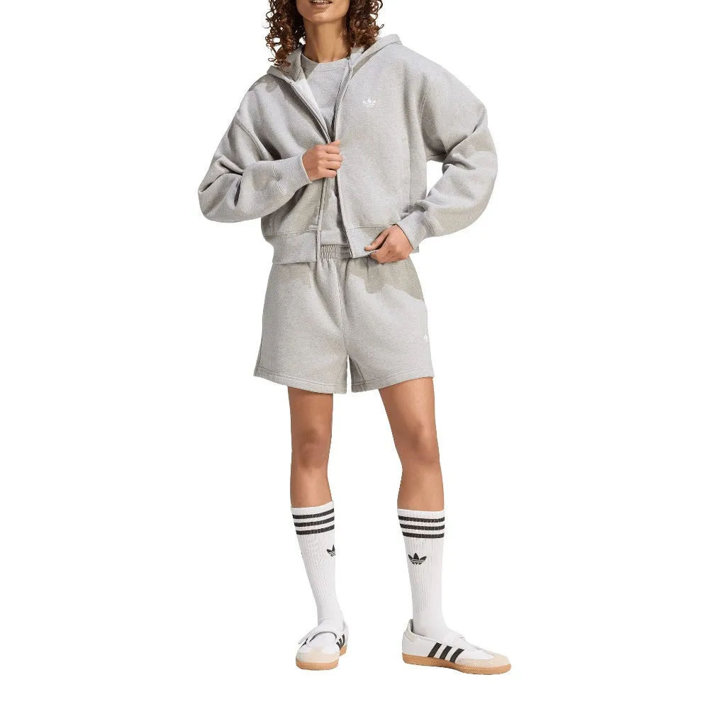 Essentials Fleece Cropped Full-Zip Hoodie sold by Shoebacca product image thumbnail 4