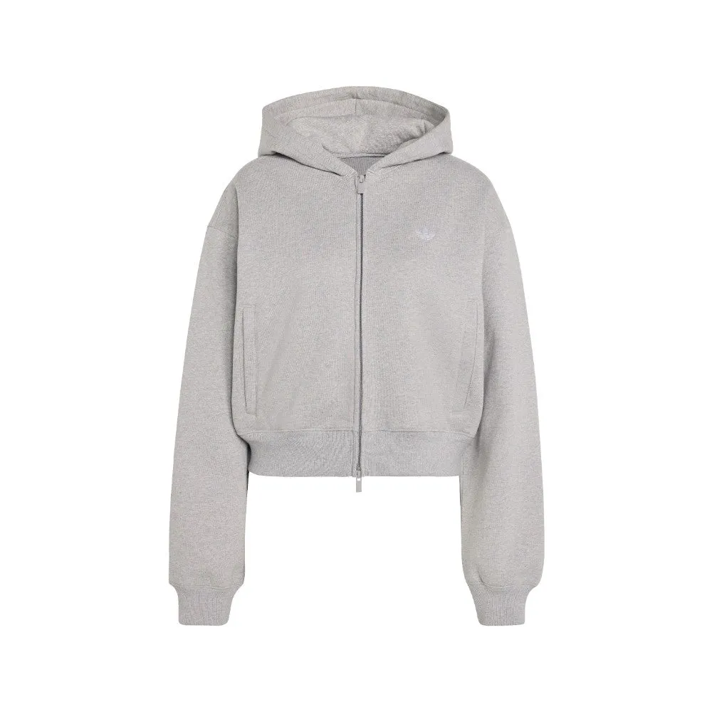 Essentials Fleece Cropped Full-Zip Hoodie sold by Shoebacca