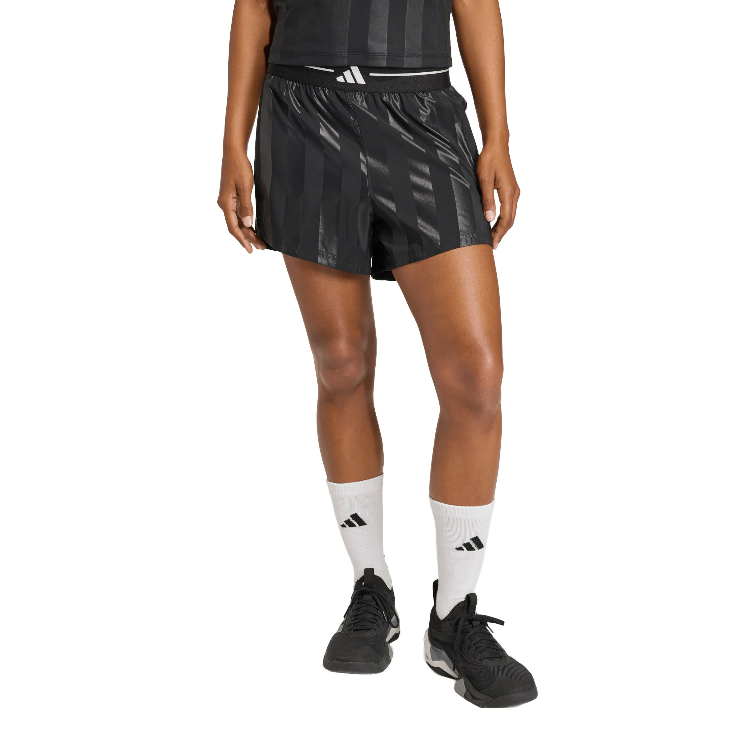 Hyperglam 3-Stripes Emboss Woven Shorts sold by Shoebacca product image thumbnail 2