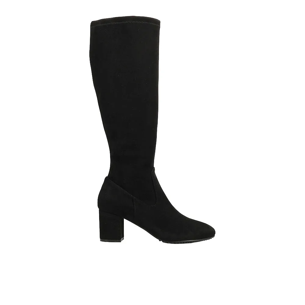 Sasha Tall Stretch Suede Boot sold by Shoebacca