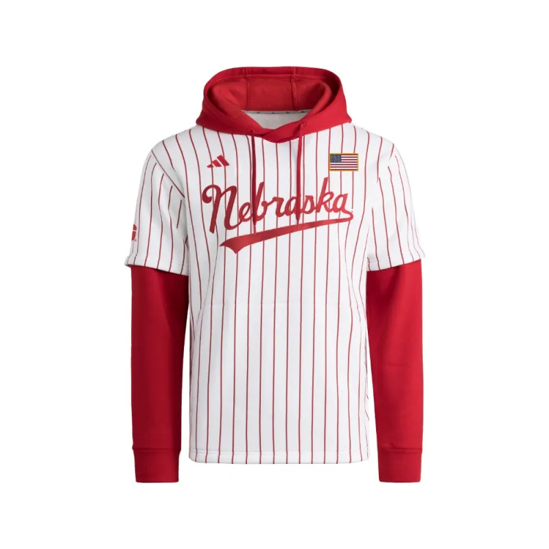 Nebraska Hooded Jersey made by Adidas