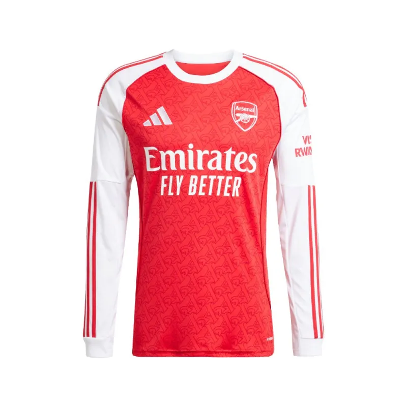 Arsenal 25/26 Long Sleeve Home Jersey made by Adidas