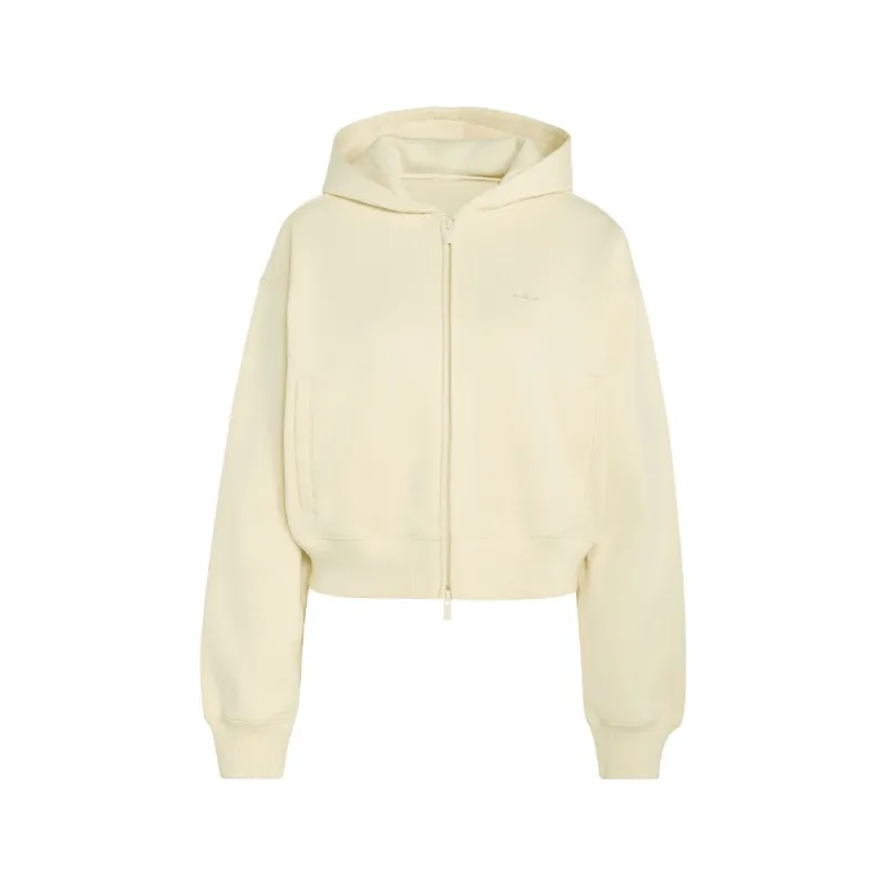 Essentials Fleece Cropped Full-Zip Hoodie made by Adidas