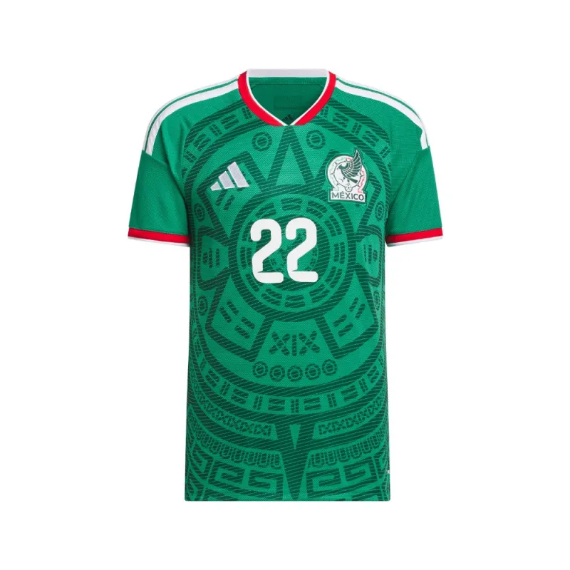 Mexico 26 Home Lozano Jersey made by Adidas