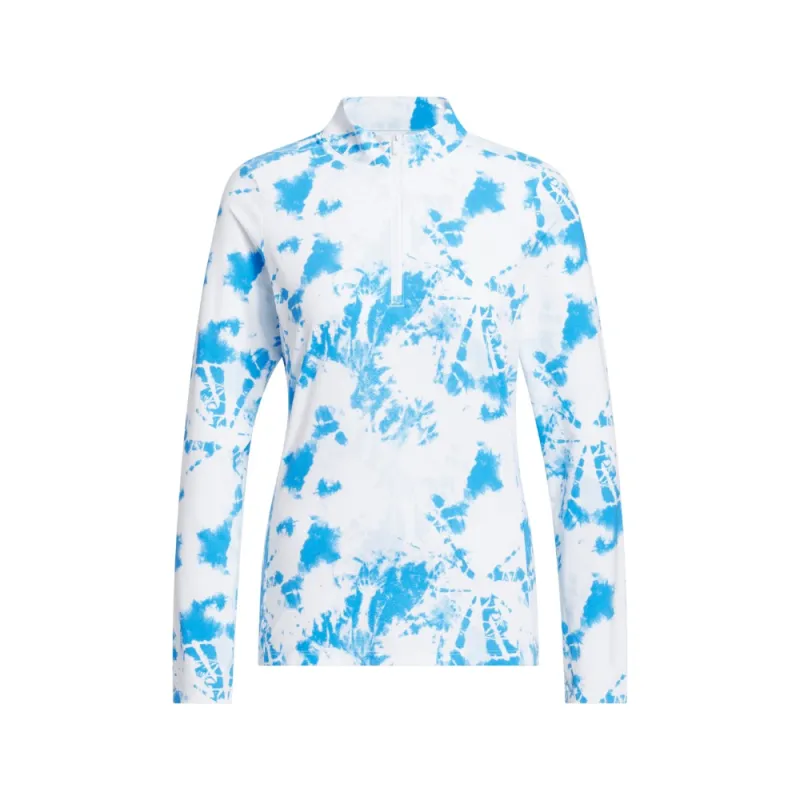 Ultimate365 Printed Quarter-Zip Mock Polo Shirt made by Adidas