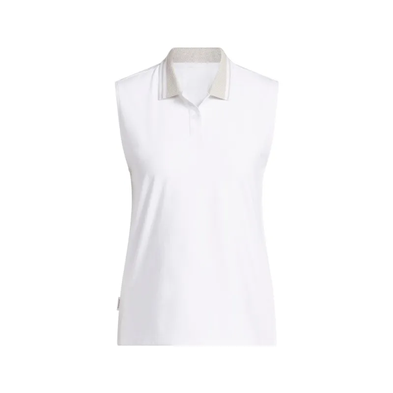 Beyond the Course Twistknit Sleeveless Polo Shirt made by Adidas
