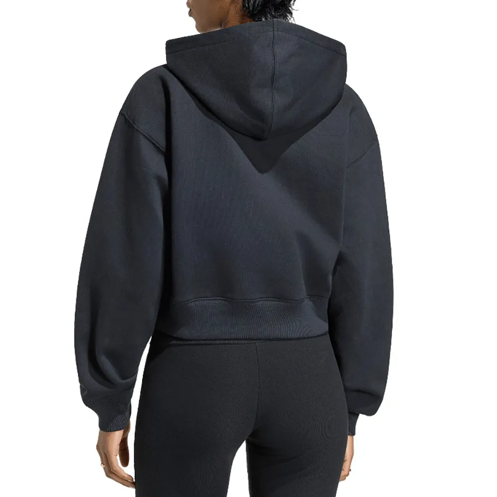 Essentials Fleece Cropped Full-Zip Hoodie sold by Shoebacca product image thumbnail 3