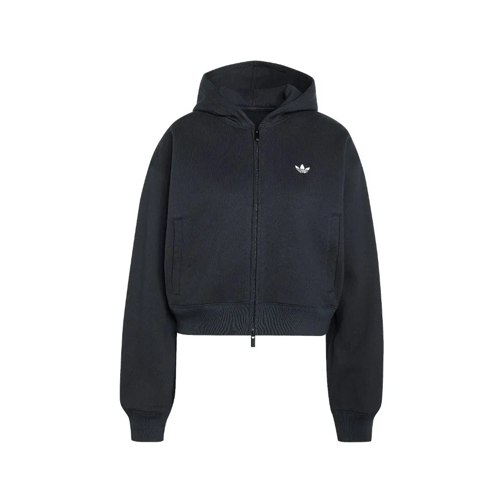 Essentials Fleece Cropped Full-Zip Hoodie sold by Shoebacca