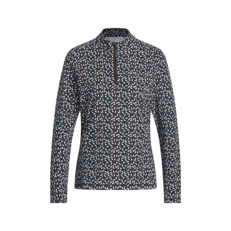 Ultimate365 Printed Quarter-Zip Mock Polo Shirt made by Adidas