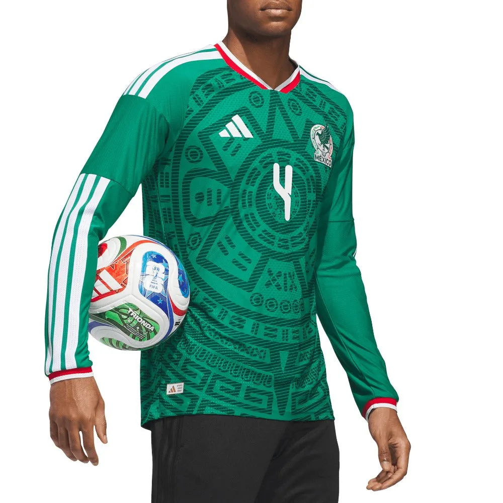 Mexico 26 Home Alvarez Authentic Long Sleeve Jersey sold by Shoebacca product image thumbnail 5