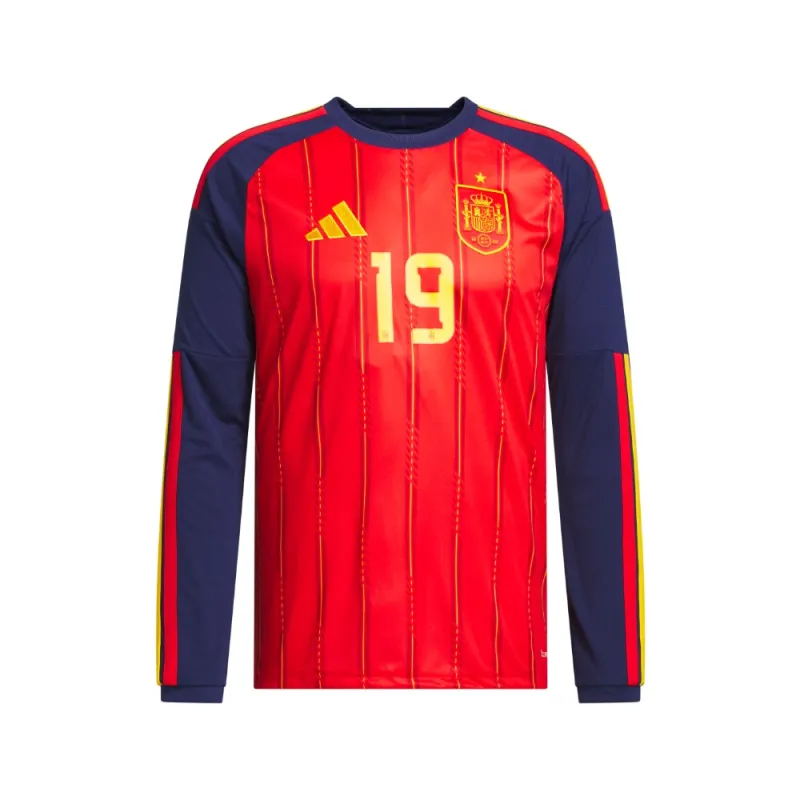 Spain 26 Home Yamal Jersey Long Sleeve made by Adidas