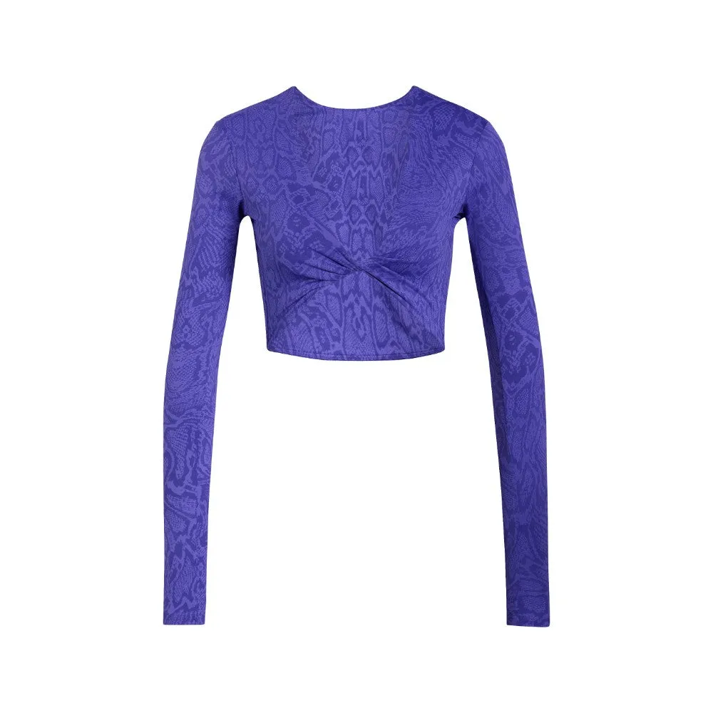 PrimeLift Workout Snake Twist Reversible Long Sleeve T-Shirt sold by Shoebacca