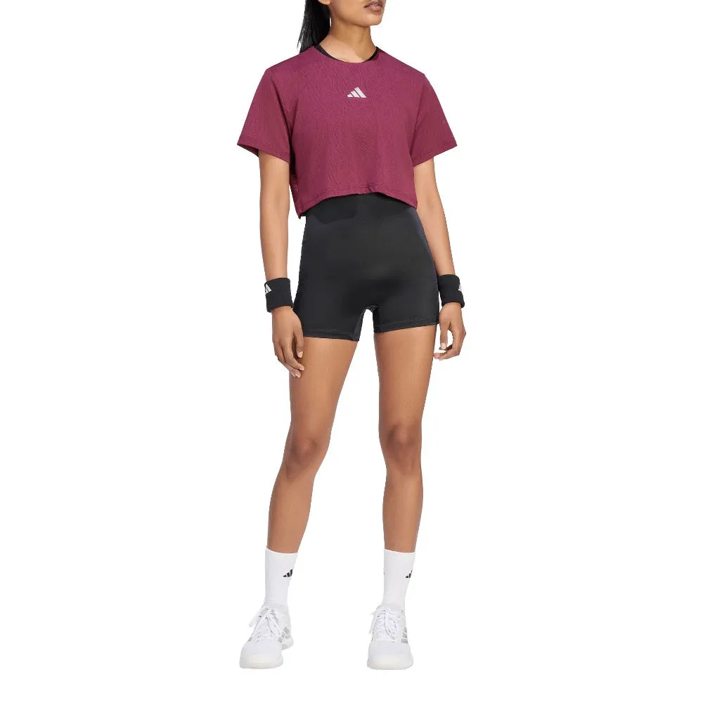 Tennis CLIMACOOL Lace Crop T-Shirt Pro sold by Shoebacca product image thumbnail 4