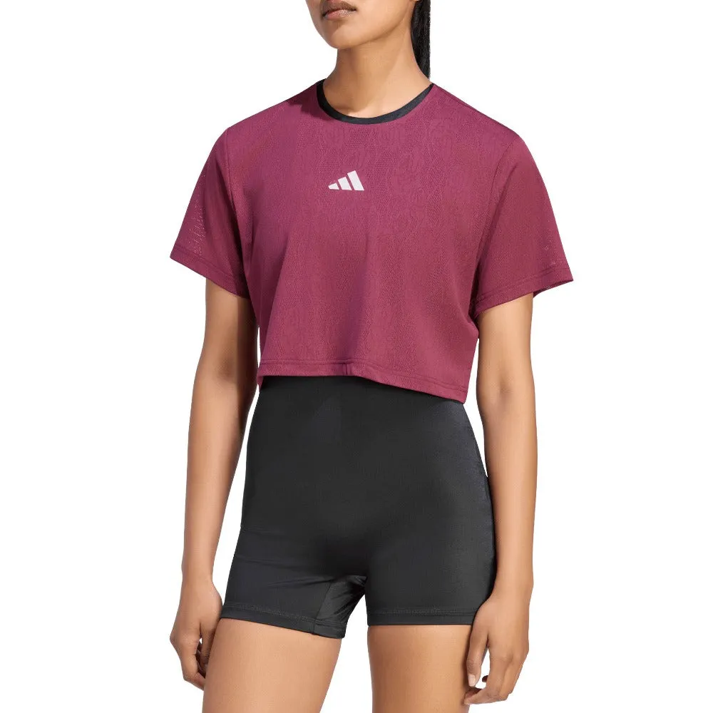Tennis CLIMACOOL Lace Crop T-Shirt Pro sold by Shoebacca product image thumbnail 2