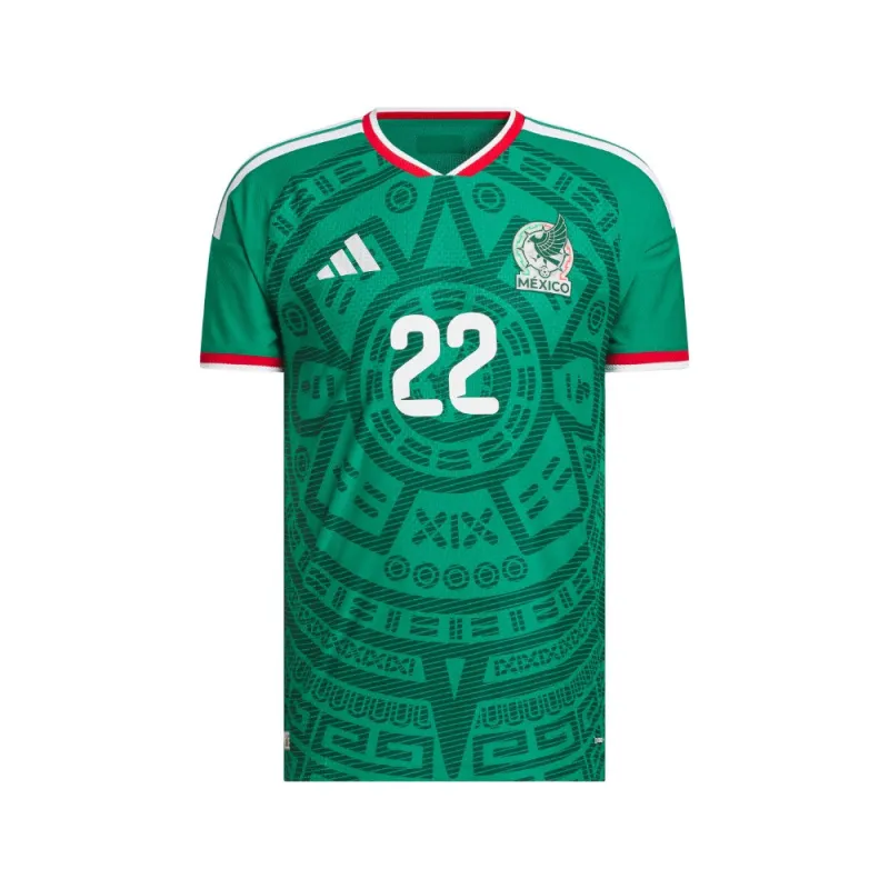 Mexico 26 Home Authentic Jersey made by Adidas