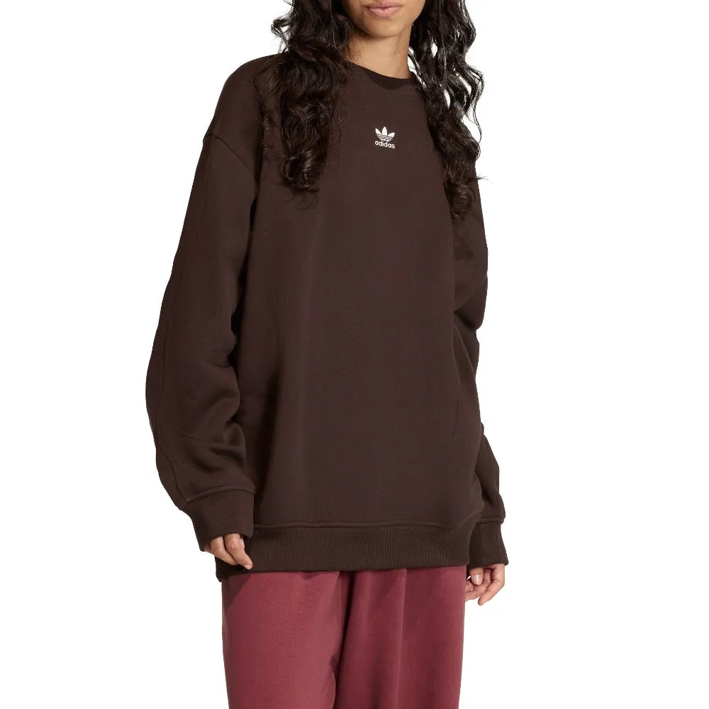 Essentials Fleece Long Oversized Crew Sweatshirt sold by Shoebacca product image thumbnail 2