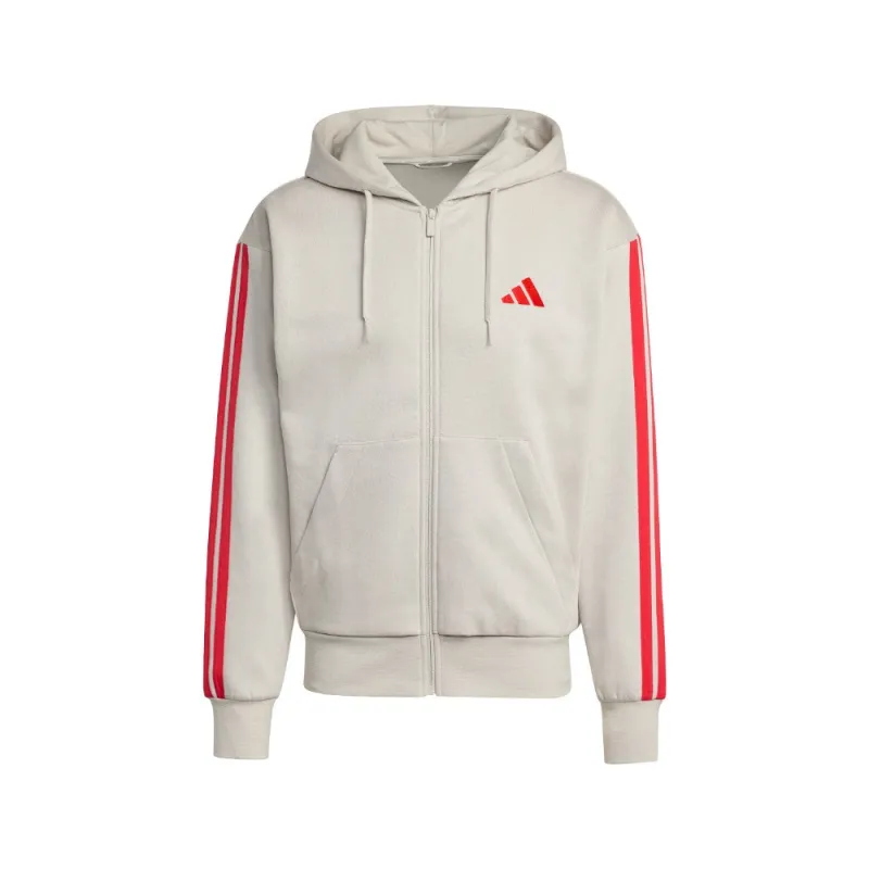 Essentials 3-Stripes Fleece Hoodie made by Adidas
