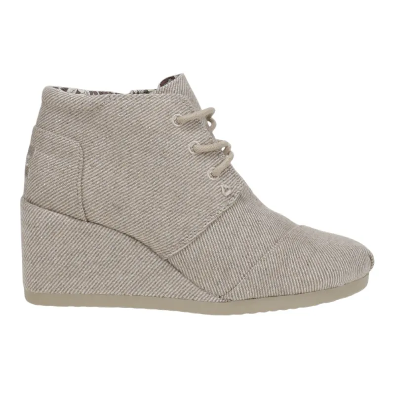 Desert Wedge Ankle Bootie made by Toms