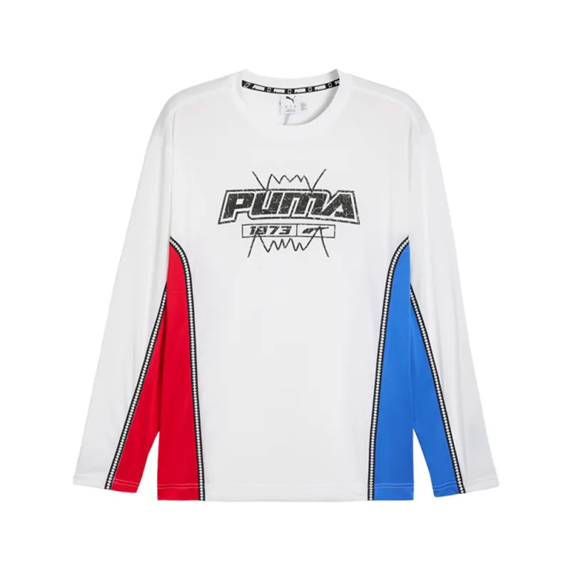 Hoopaverse Shooting Crew Neck Long Sleeve T-Shirt made by Puma