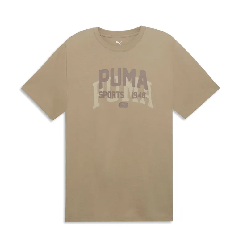 Graphic Varsity Tee Crew Neck Short Sleeve T-Shirt made by Puma