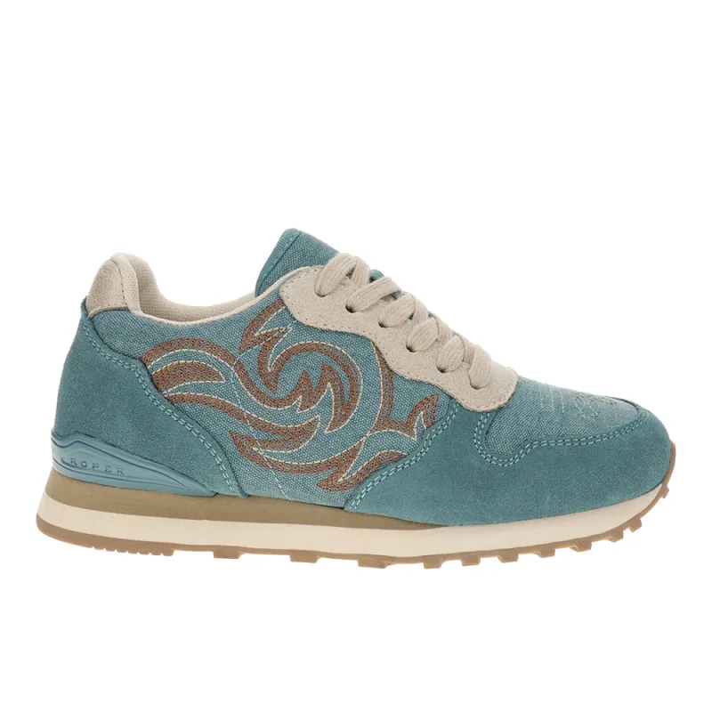 Giddyup Embroidered Lace Up Sneakers made by Roper