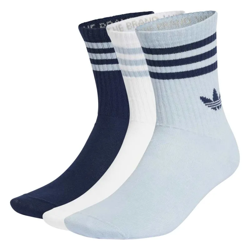 3 Stripes Crew Socks 3 Pairs made by Adidas