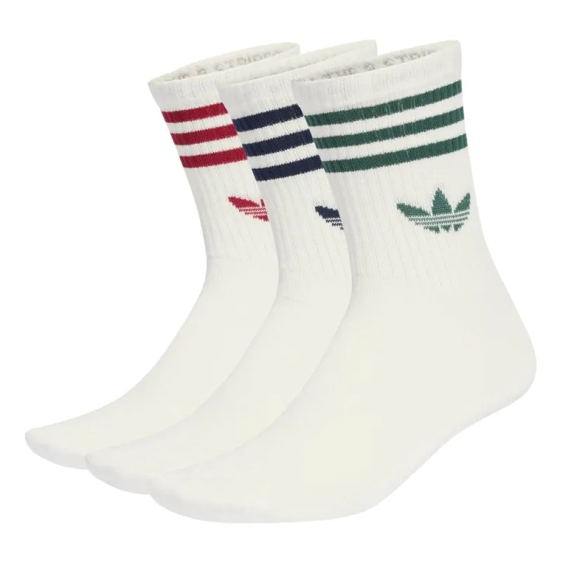 3 Stripes Crew Socks 3 Pairs made by Adidas
