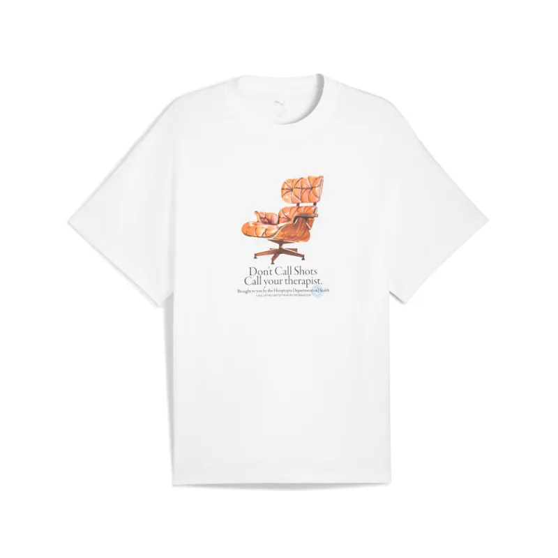 Hooptopia Hooptopian Health Graphic Crew Neck Short Sleeve T-Shirt made by Puma