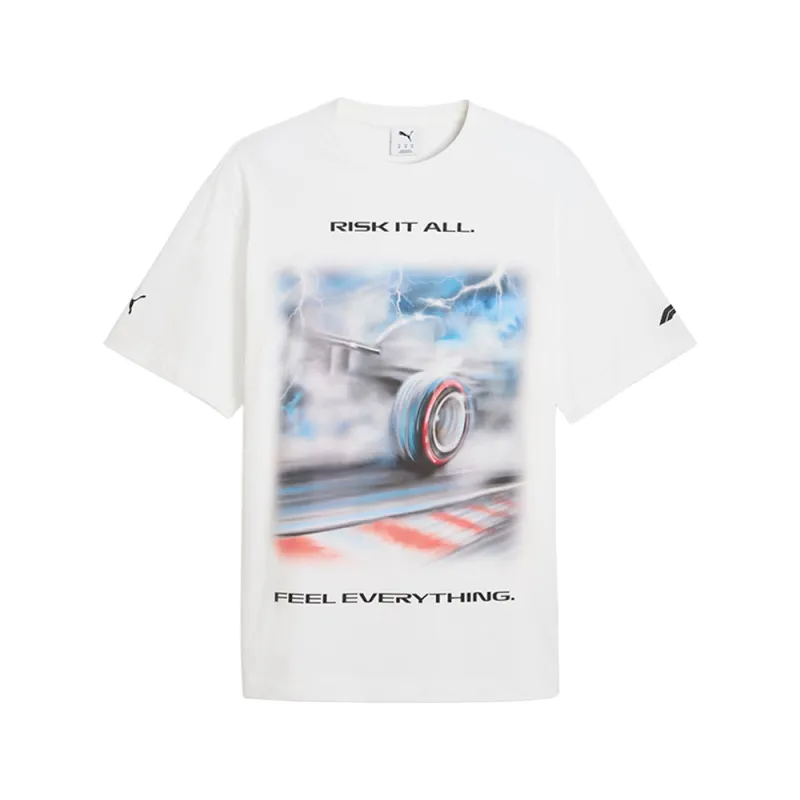 F1 Tyre Relaxed Graphic Crew Neck Short Sleeve T-Shirt made by Puma