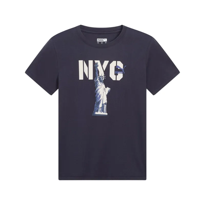 Graphics NYC Big Liberty Crew Neck Short Sleeve T-Shirt made by Puma