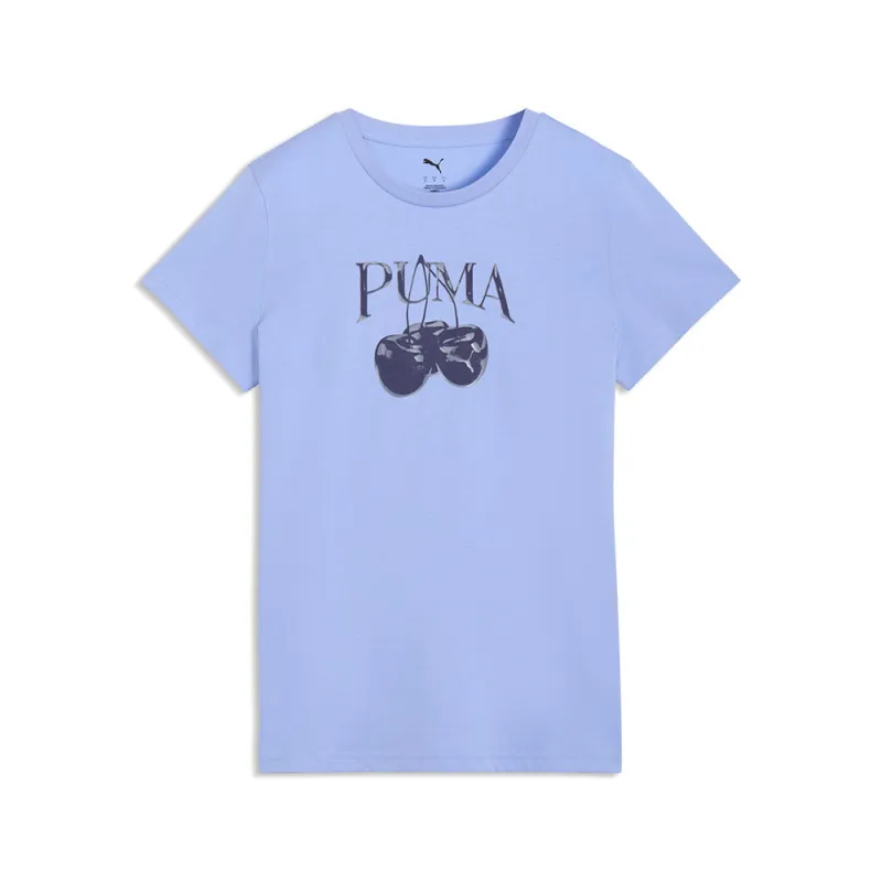 Graphics Pack Cherry Crew Neck Short Sleeve T-Shirt made by Puma