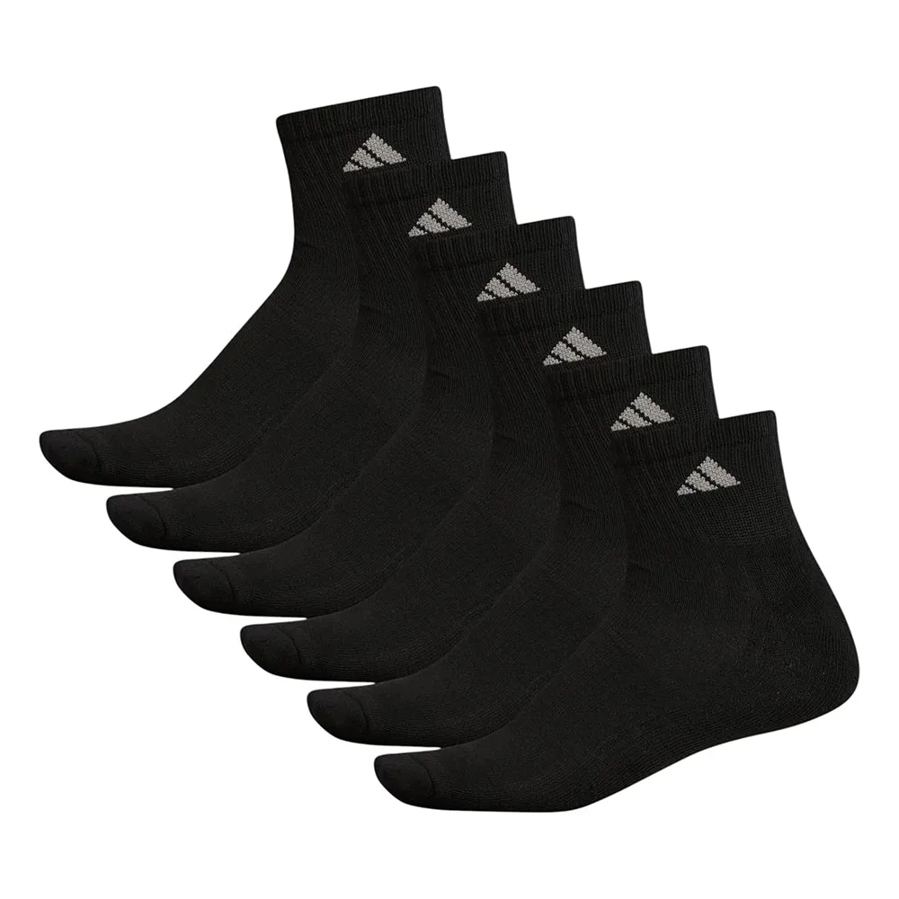 Athletic Cushioned 6-Pack Quarter Socks sold by Shoebacca