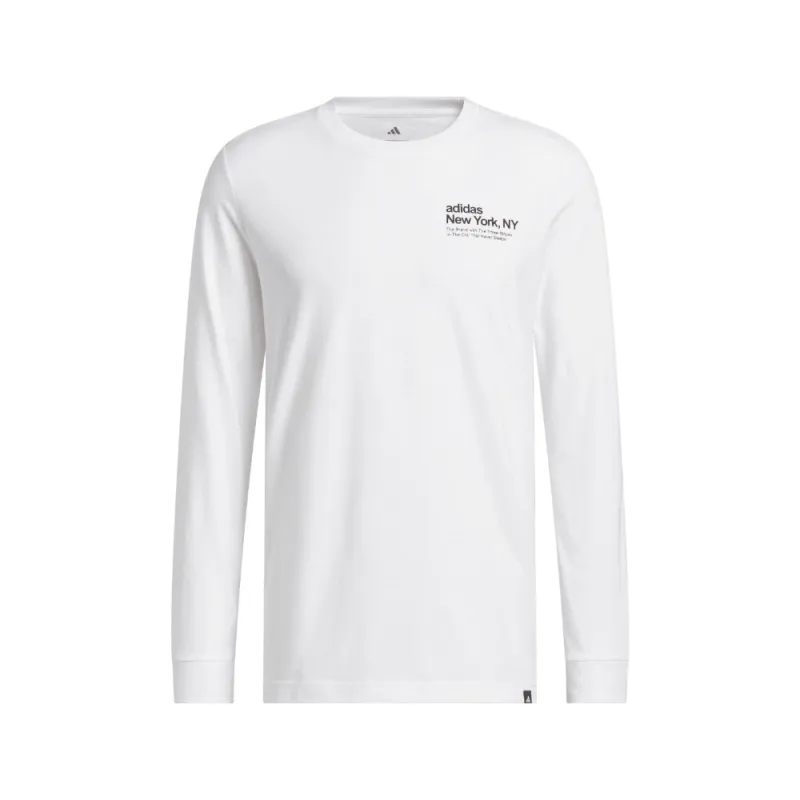 Nyc Building Graphic Long Sleeve T-Shirt made by Adidas