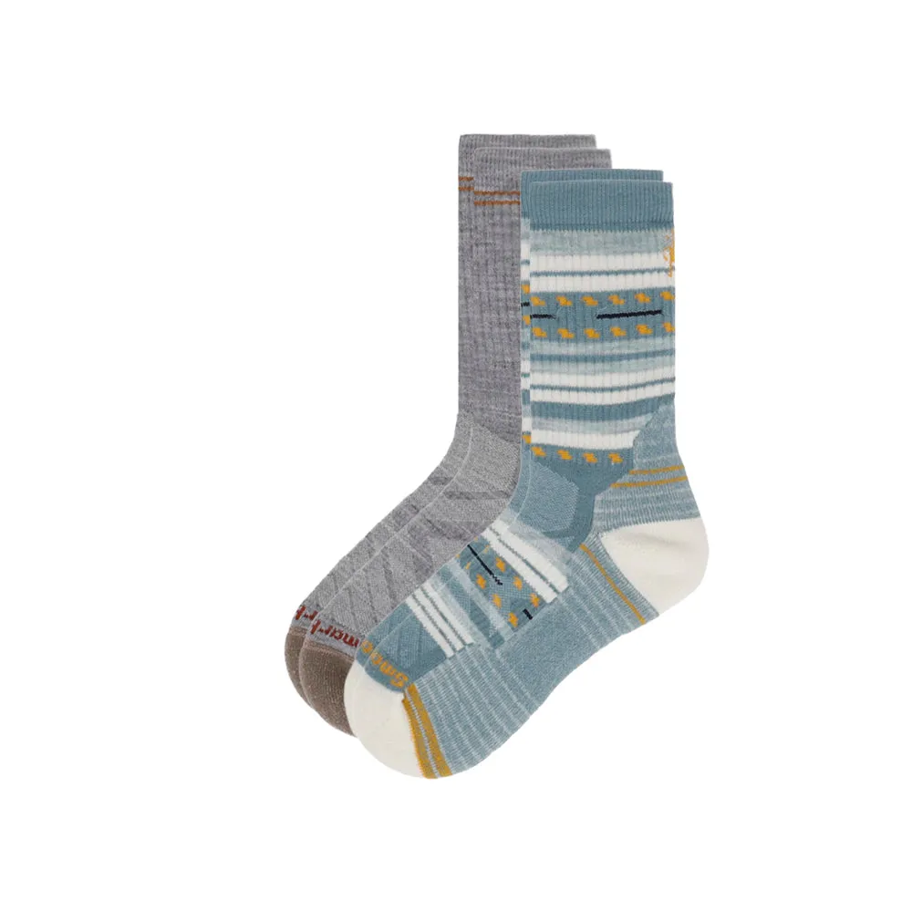 Hike Light Cushion Crew Socks 2pk sold by Shoebacca