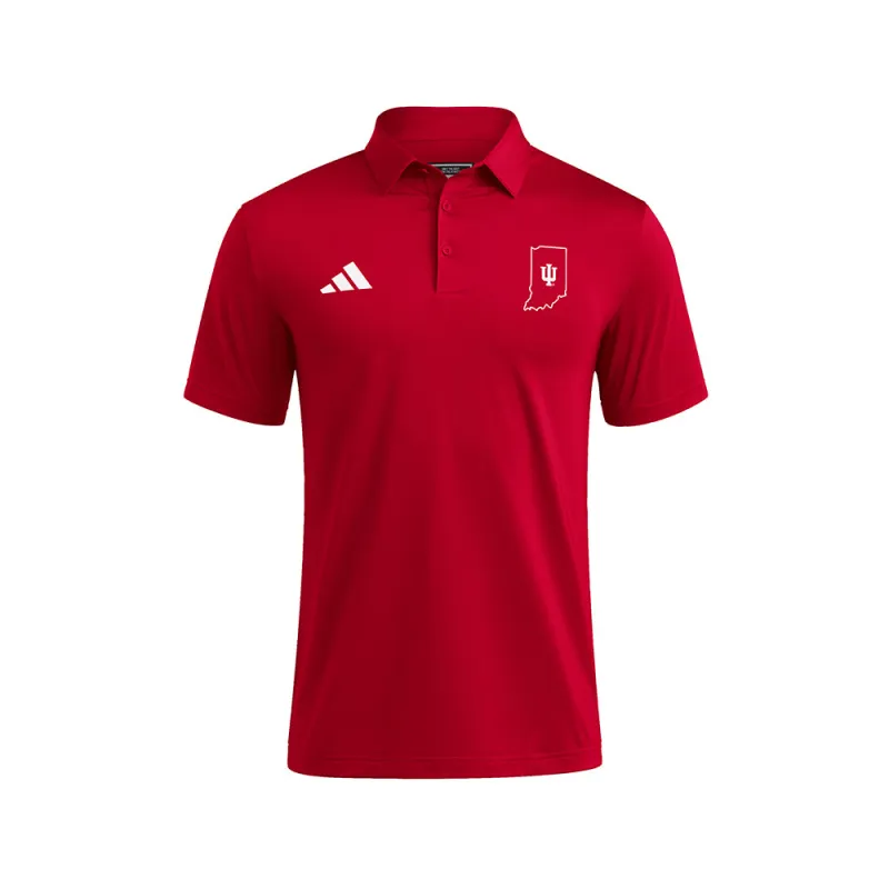 Crimson Indiana Hoosiers Ultimate365 Solid Polo made by Adidas
