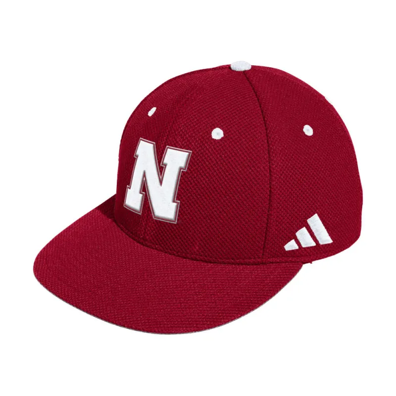 Nebraska Fitted Mesh Cap made by Adidas