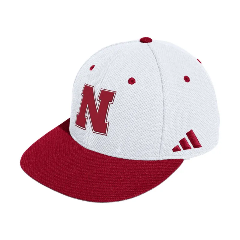Nebraska Fitted Mesh Cap made by Adidas