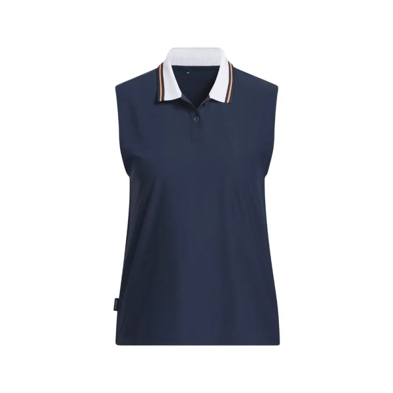 Beyond the Course Twistknit Sleeveless Polo Shirt made by Adidas