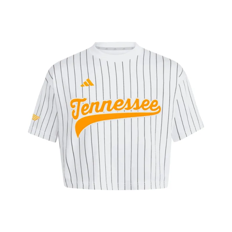 Tennessee Pinstripe Cropped Jersey made by Adidas